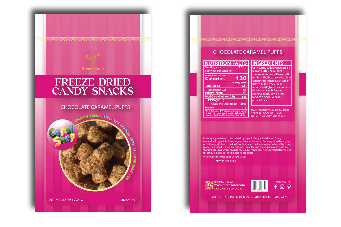 Freeze dried candy