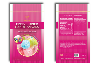 Freeze dried candy