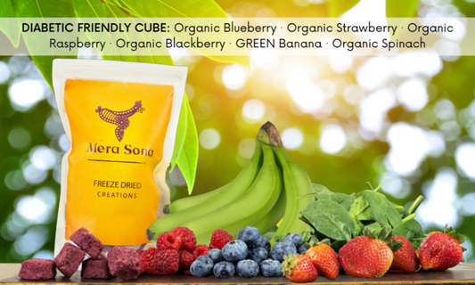 Diabetic friendly berry cube